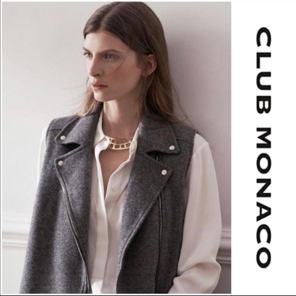 Club monaco biker style vest
